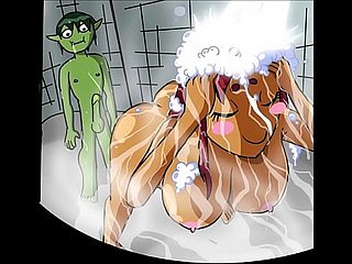 teen titans draw successfully shock 2 shower mating