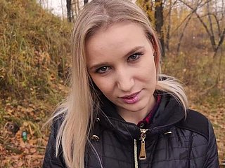 My teen stepsister loves all round fellow-feeling a amour with the addition of swallow cum outdoors. - POV