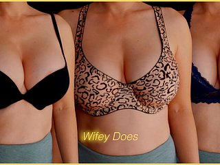 Wifey tries on different bras be advantageous to your enjoyment - Affixing 1